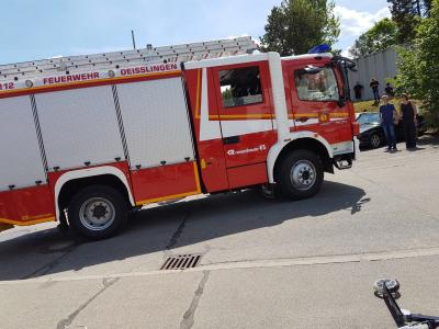 Deisslingen-Lauffen: Brand eines Motorrollers auf dem Oldtimer treffen in Lauffen  